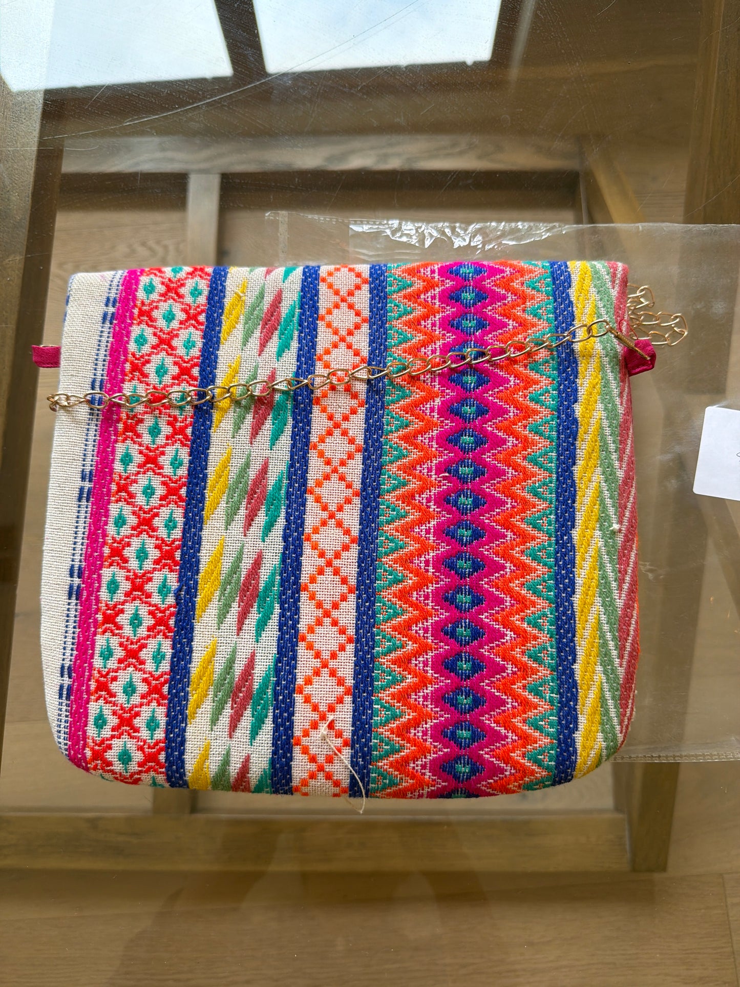 Multicolour Boho Tribal Clutch Bag 3