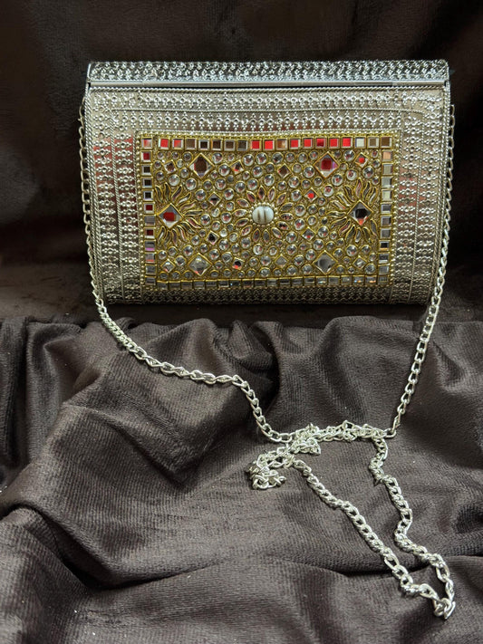 Metal Studded Boho Sling Bag