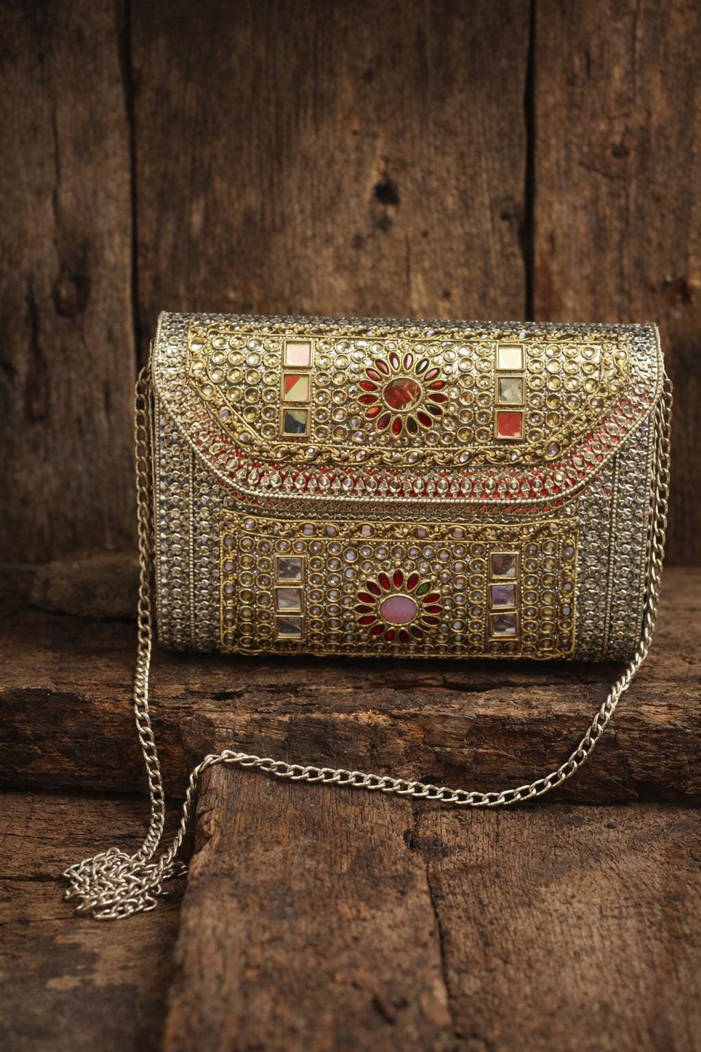 Metal Studded Boho Sling Bag