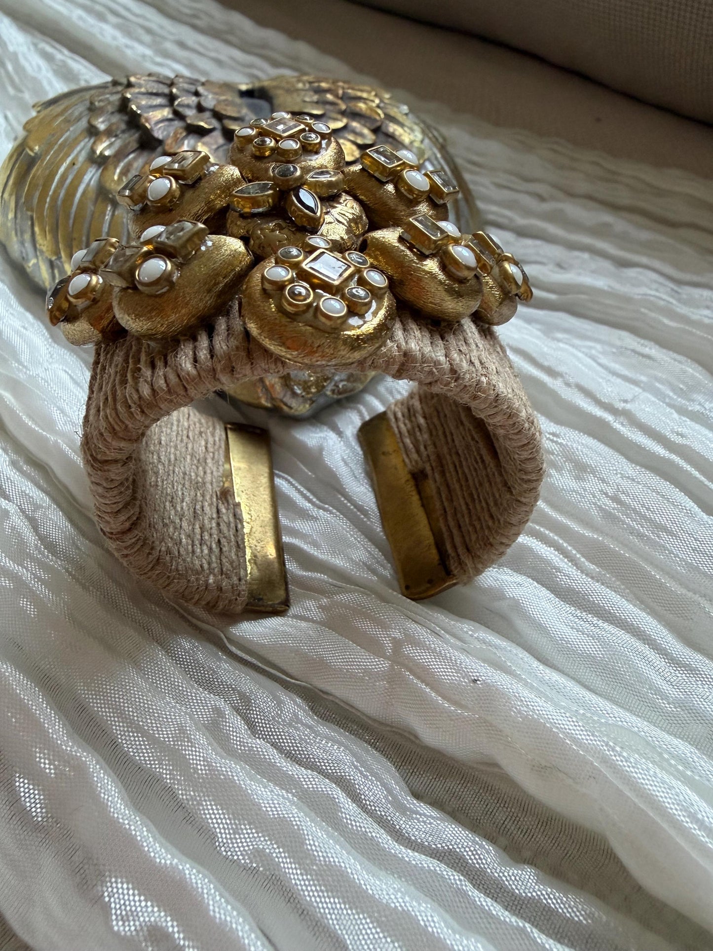 Handmade boho kundan Jute Bangle Jewelry