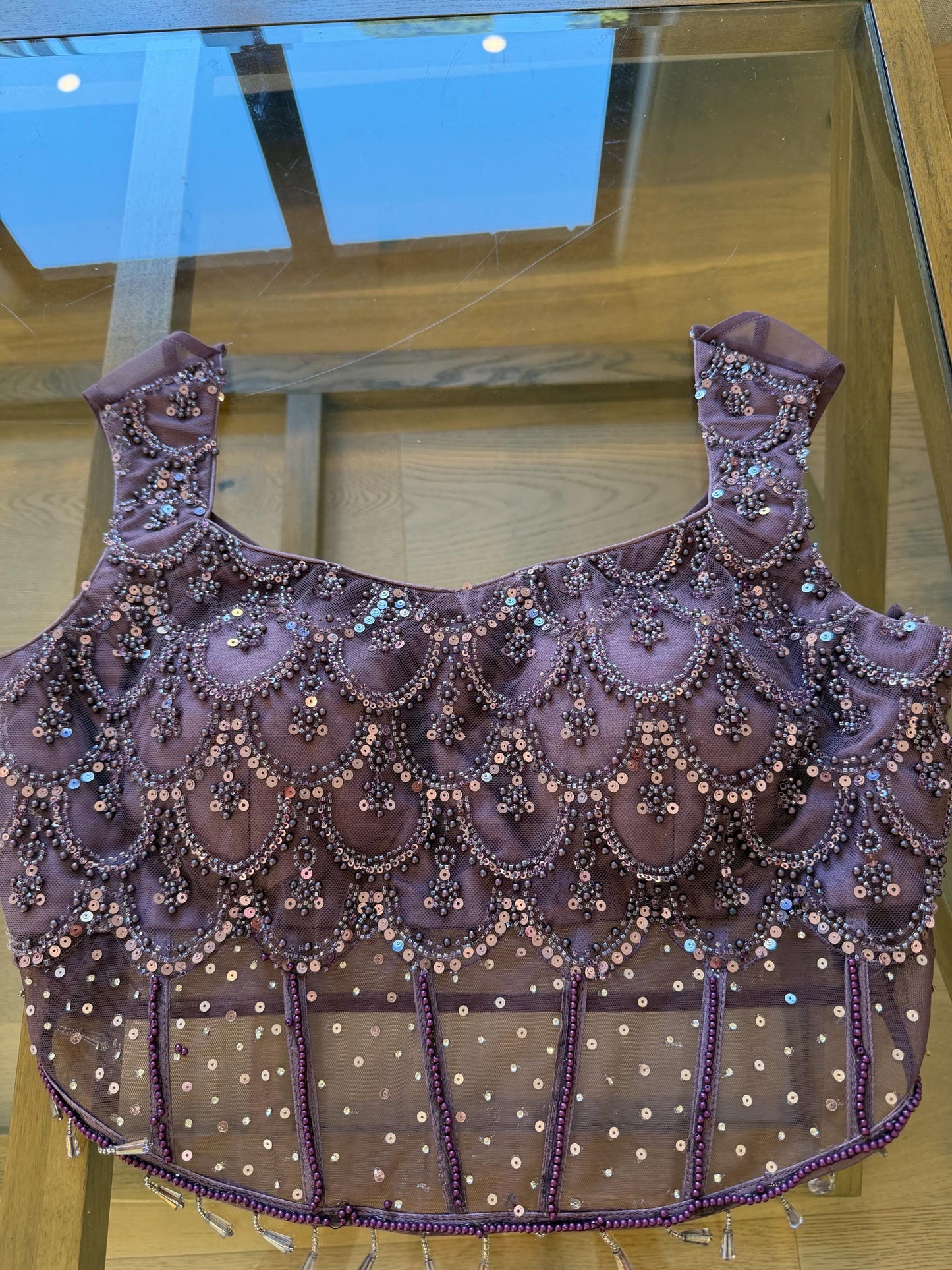 Ready-to-Wear Georgette Saree with Corset Blouse
