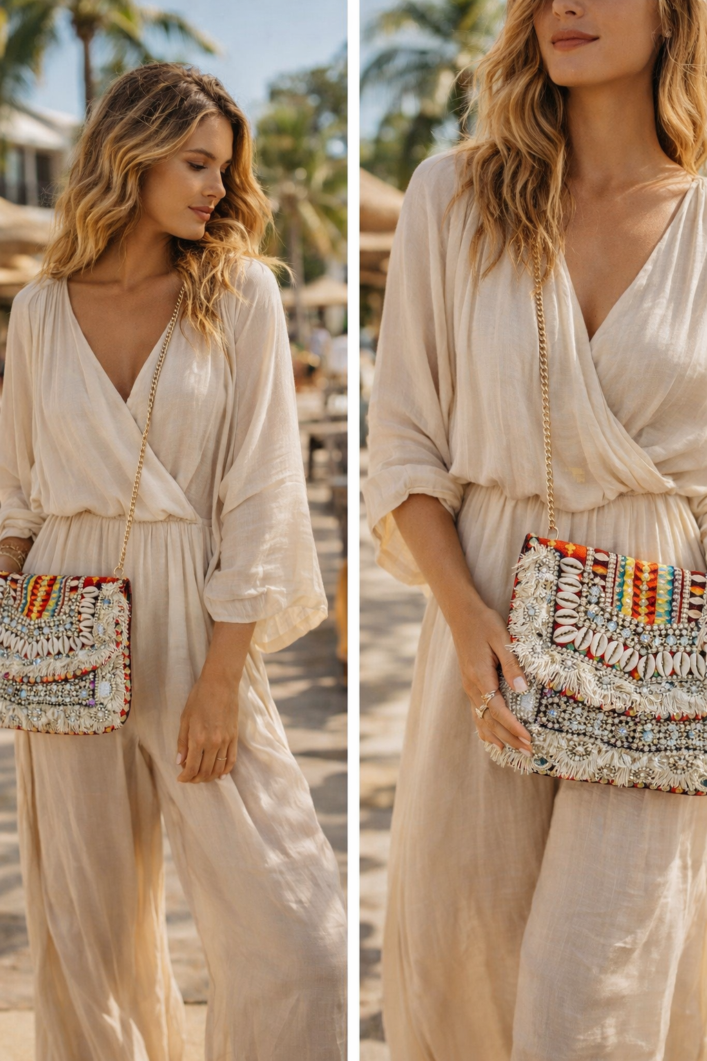 Embellished Boho Tribal Clutch bag 2