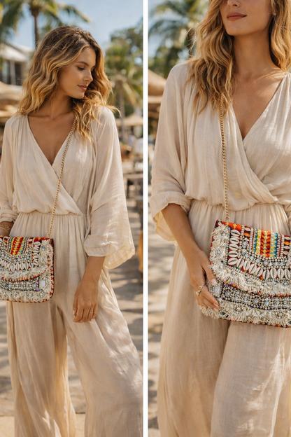 Embellished Boho Tribal Clutch bag 2