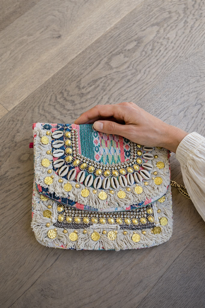 Fabric bag with decorative embellishments 5