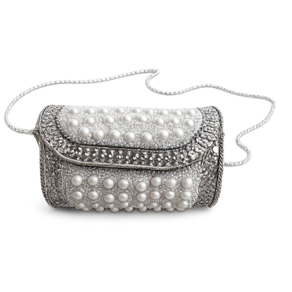 Embellished Metal Clutch Bag