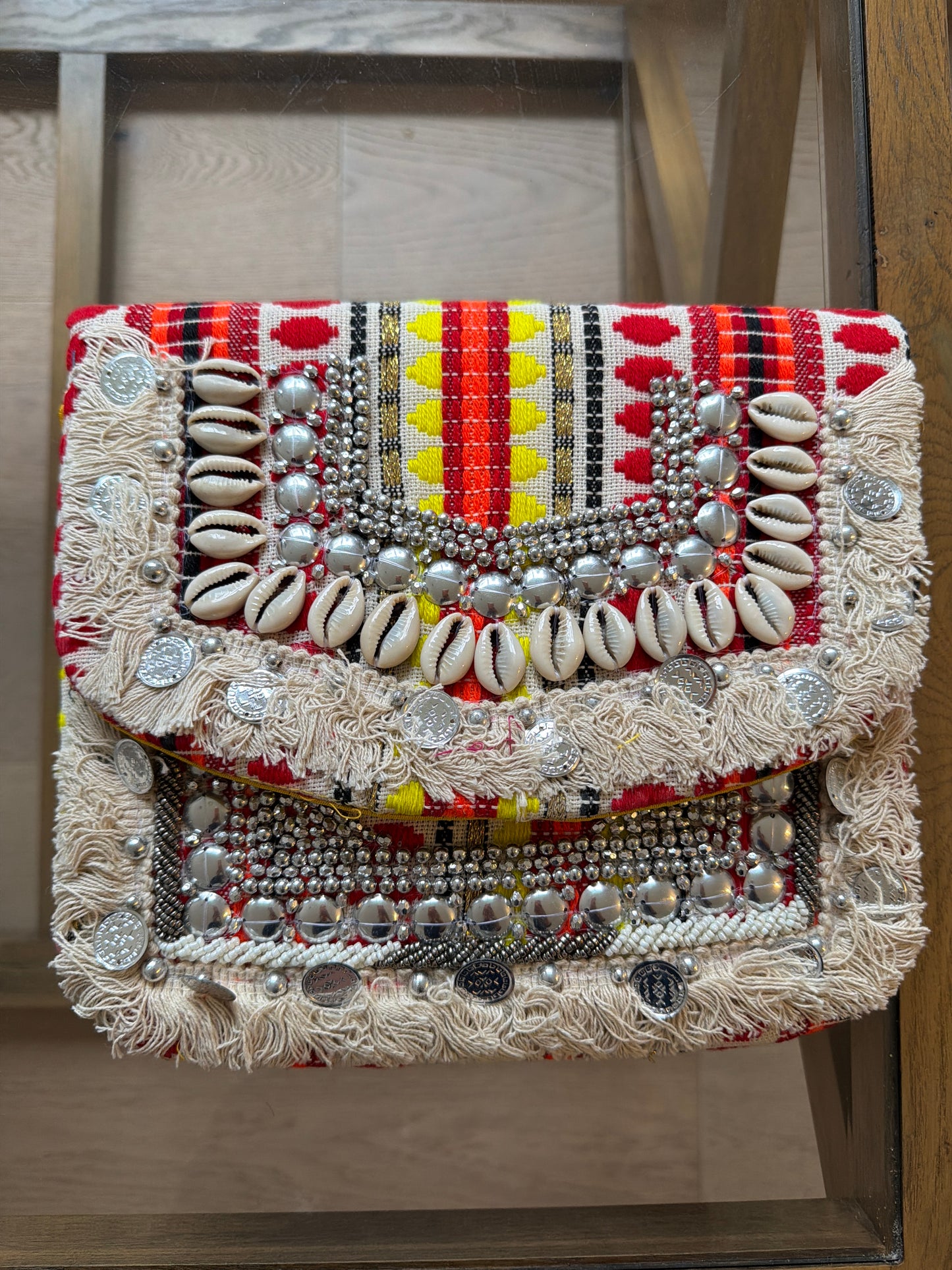 Embellished Boho Tribal Clutch bag 2