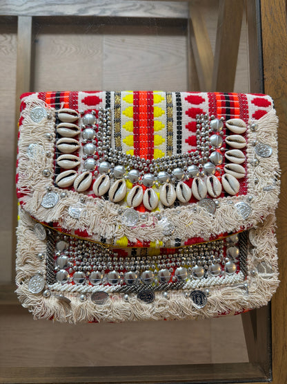 Embellished Boho Tribal Clutch bag 2