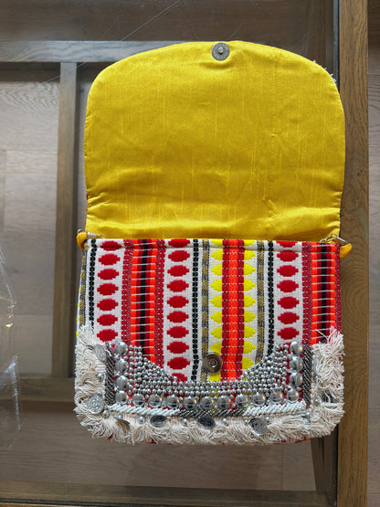 Embellished Boho Tribal Clutch bag 2