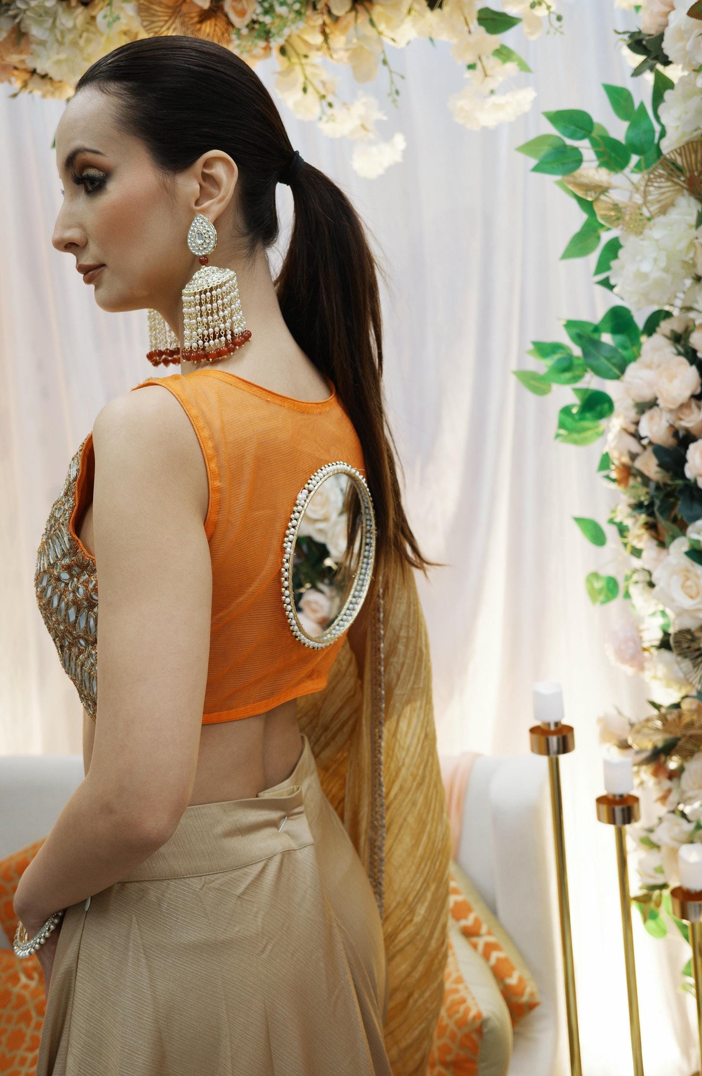 Golden Glow Indo-Western Lehenga