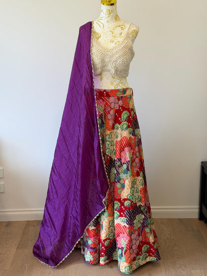 Floral Mosaic Couture Lehenga