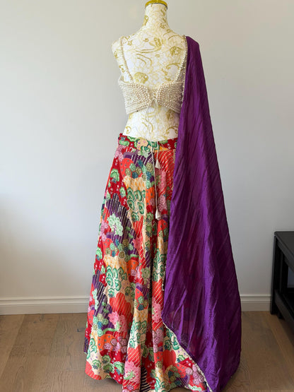 Floral Mosaic Couture Lehenga