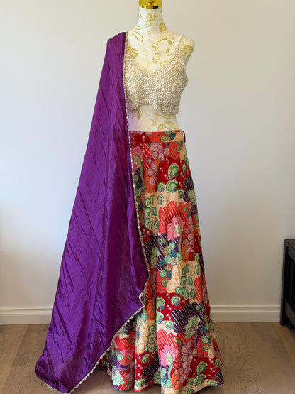 Floral Mosaic Couture Lehenga