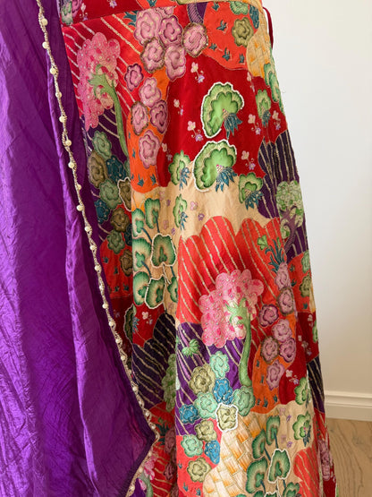 Floral Mosaic Couture Lehenga