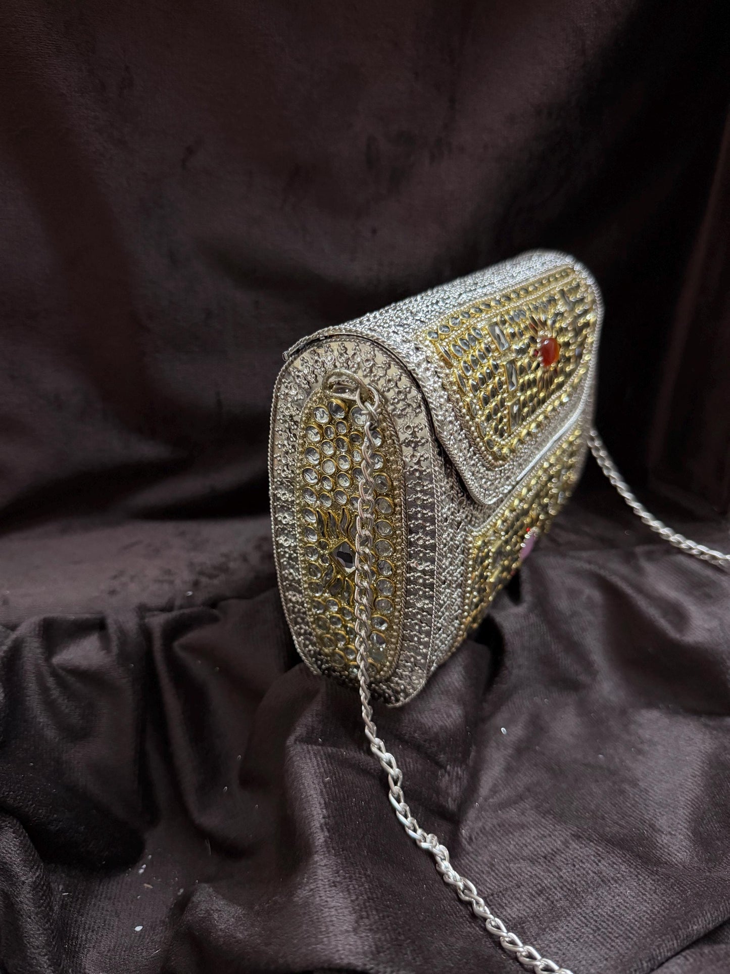 Metal Studded Boho Sling Bag
