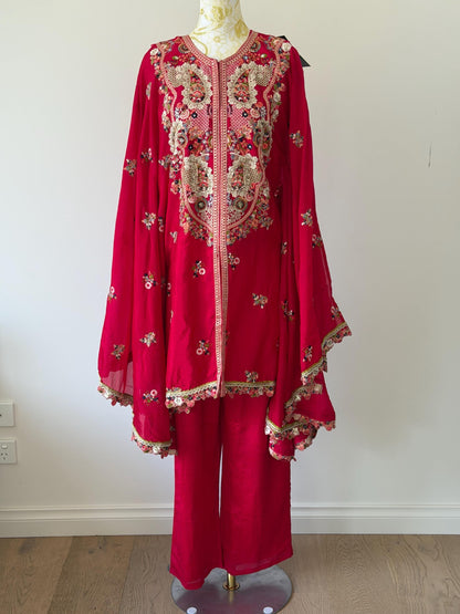 Strawberry Pink Indo-Western Outfit