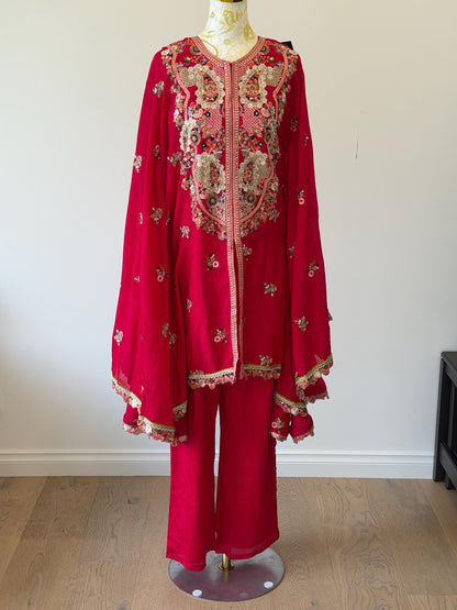 Strawberry Pink Indo-Western Outfit
