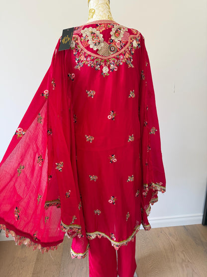 Strawberry Pink Indo-Western Outfit