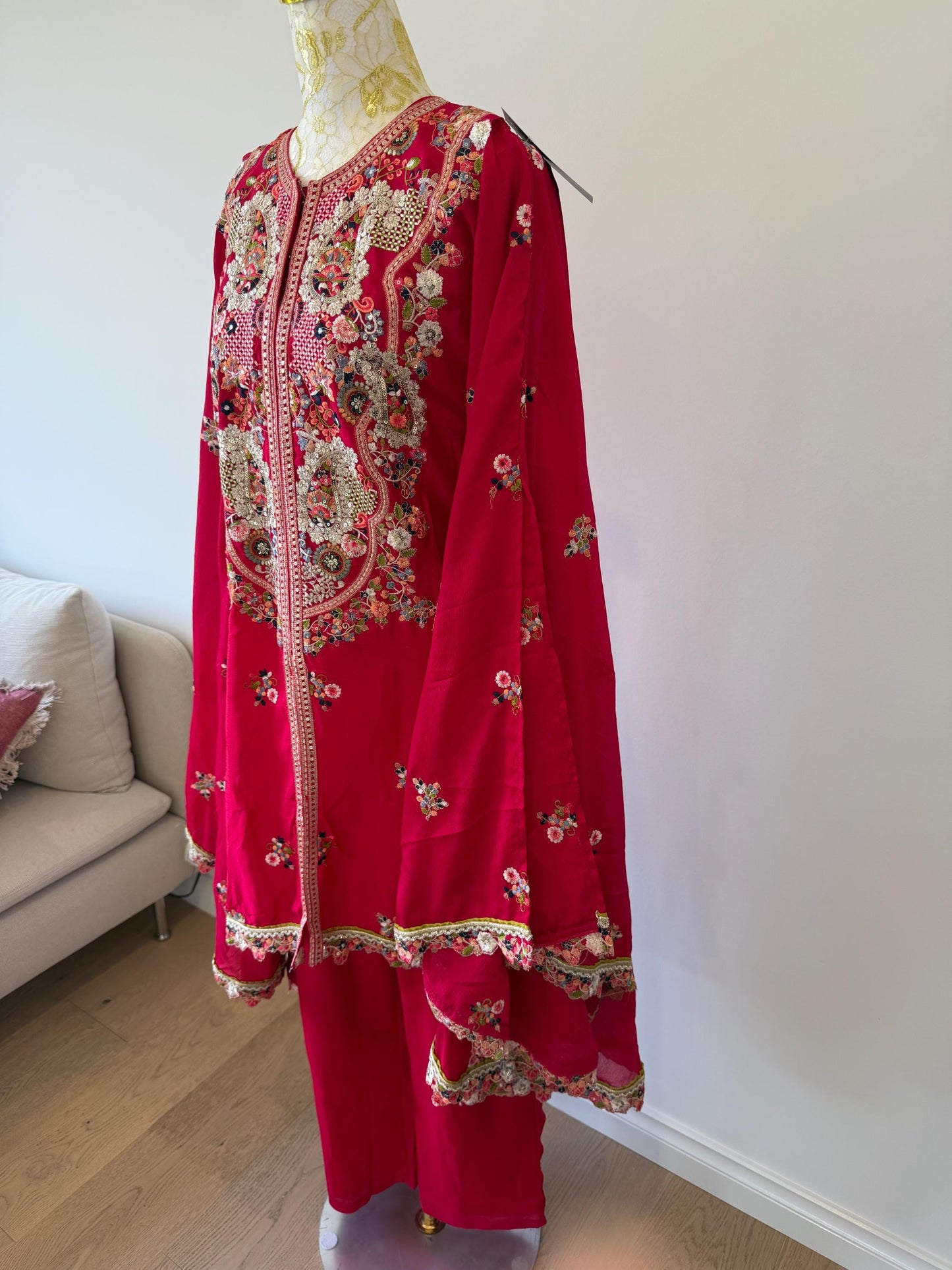 Strawberry Pink Indo-Western Outfit