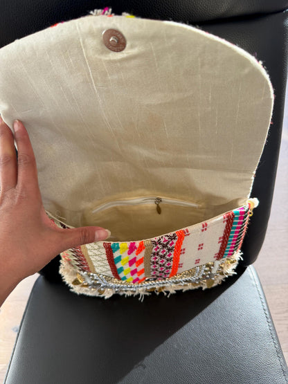 Handmade Boho Sling Bag | Shell & Beaded Crossbody 1