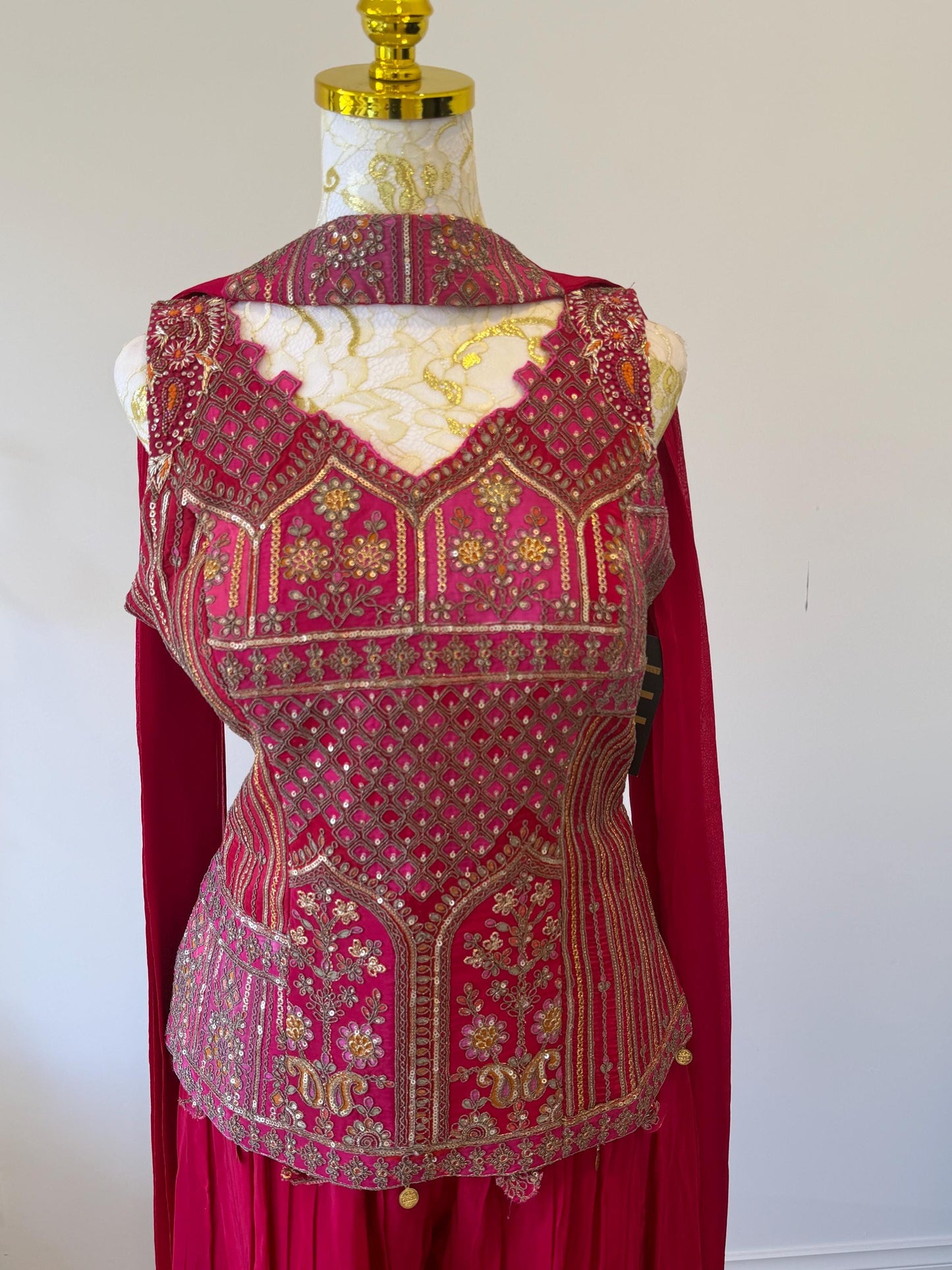 Embroidered Indo-Western Palazzo Set