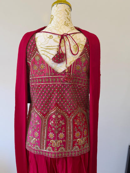 Embroidered Indo-Western Palazzo Set