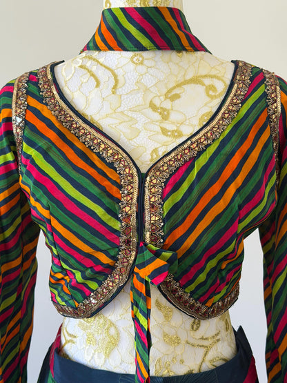 Indo Western Floral Crepe printed Set