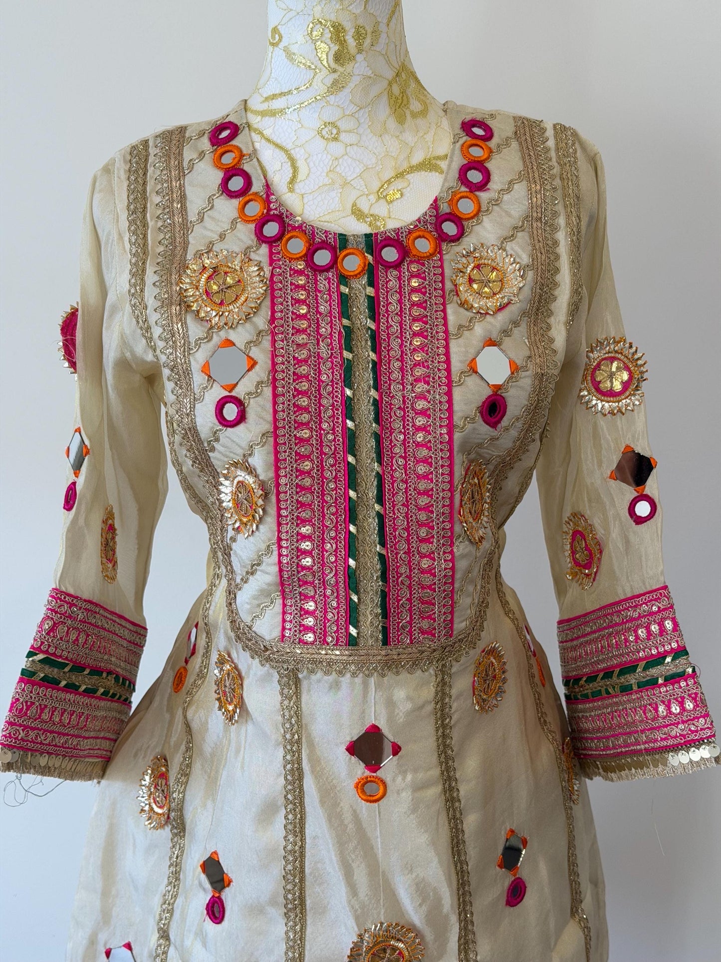 Ivory Tissue Silk Kurta Set