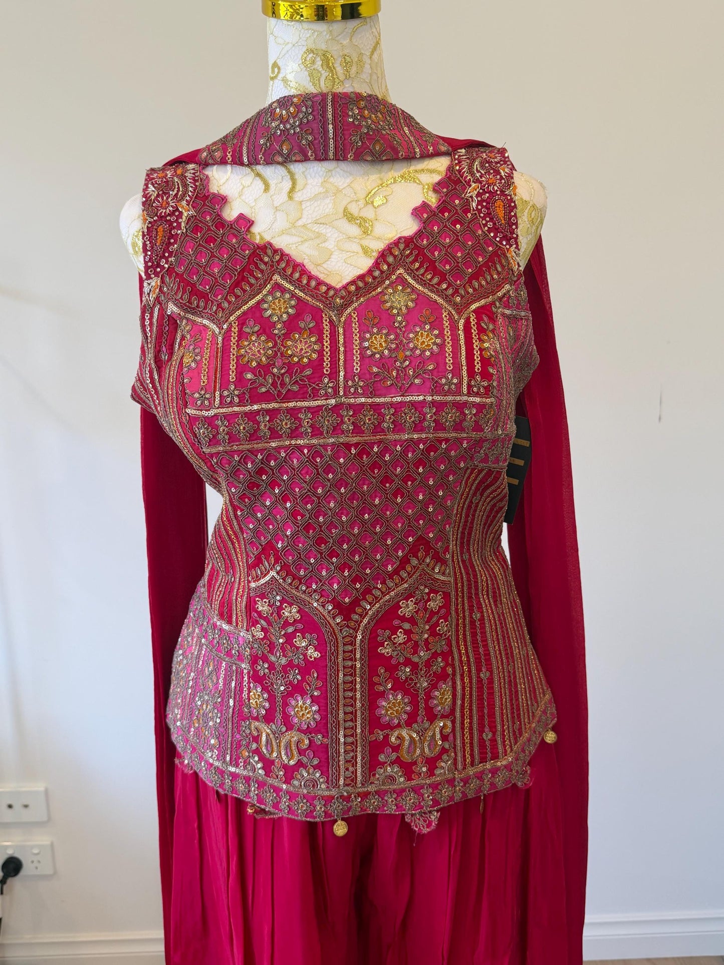 Embroidered Indo-Western Palazzo Set
