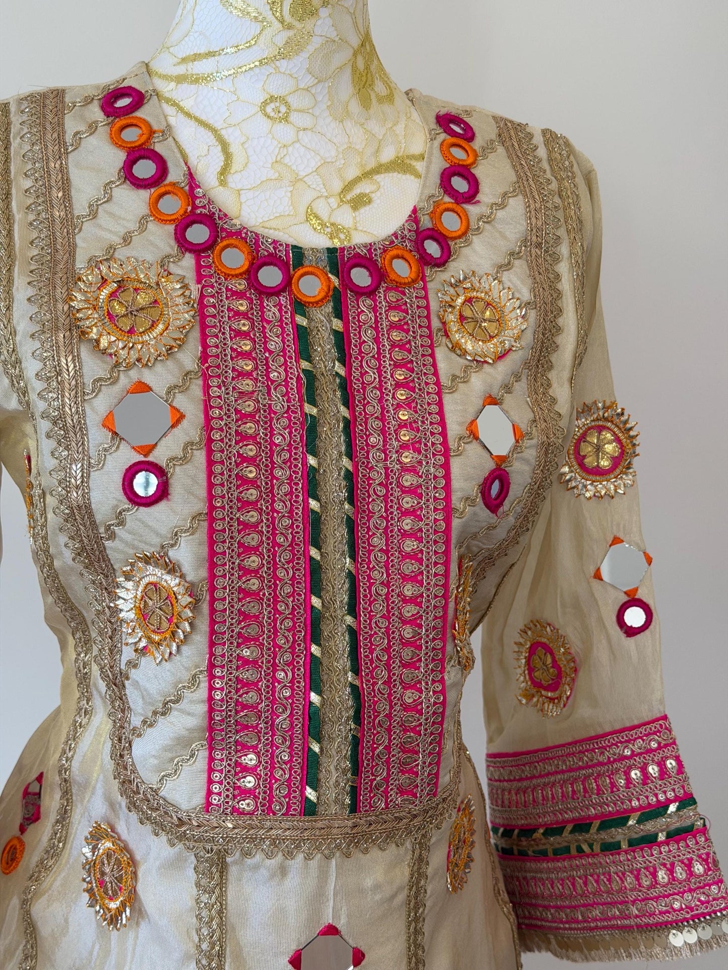 Ivory Tissue Silk Kurta Set