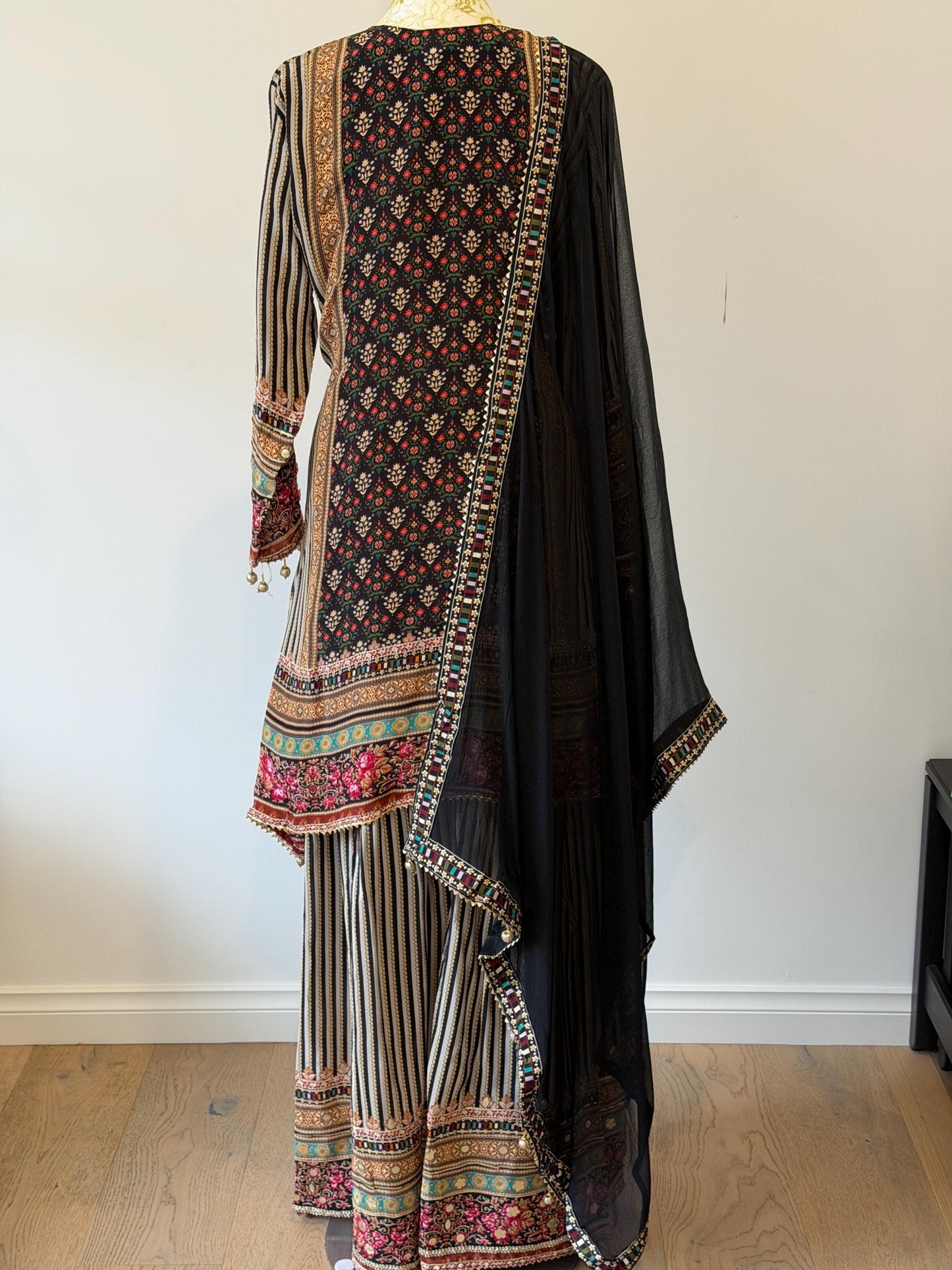 Crepe Digital Print Sharara Suit Set
