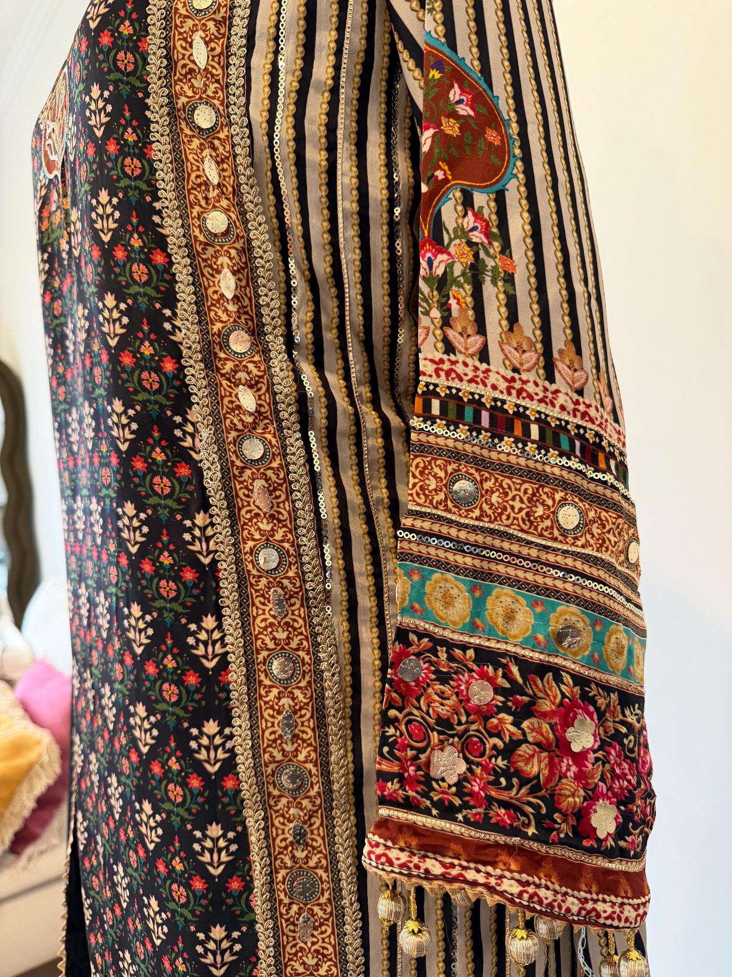 Crepe Digital Print Sharara Suit Set