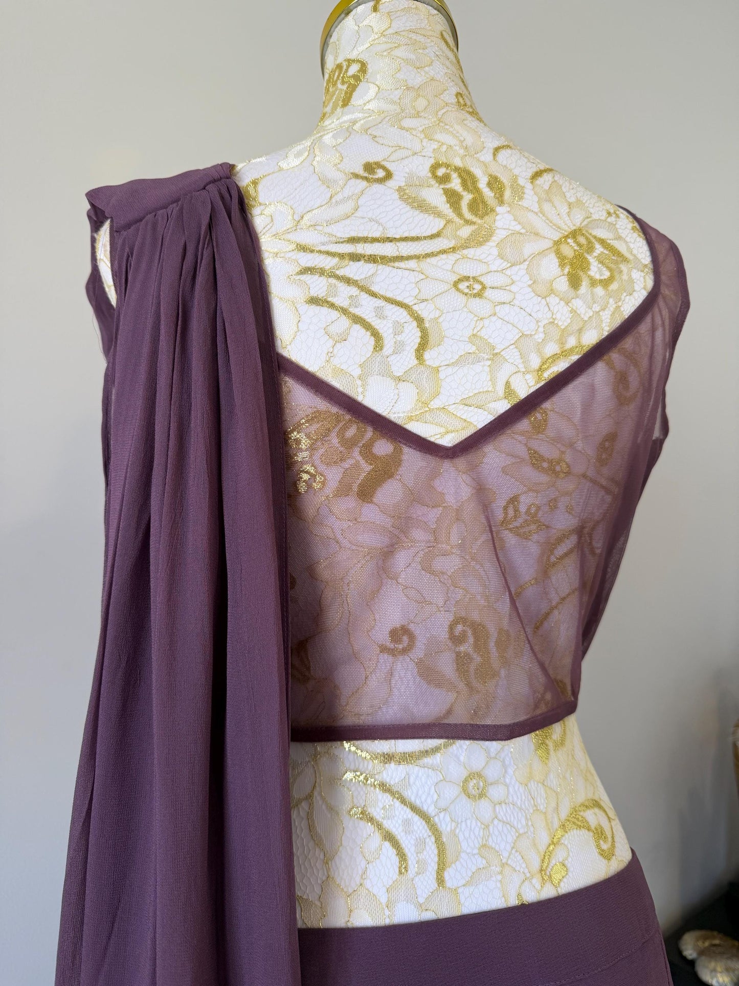Ready-to-Wear Georgette Saree with Corset Blouse
