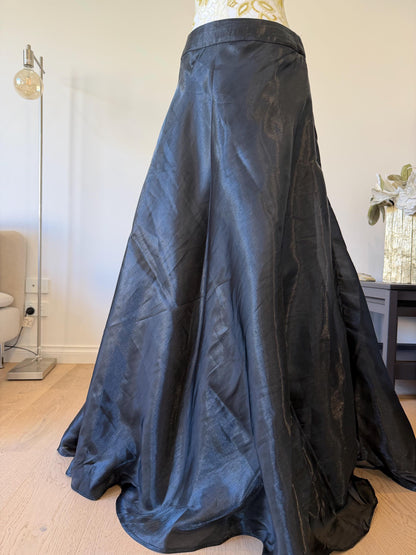 Black Beaded Indo-Western Lehenga Set