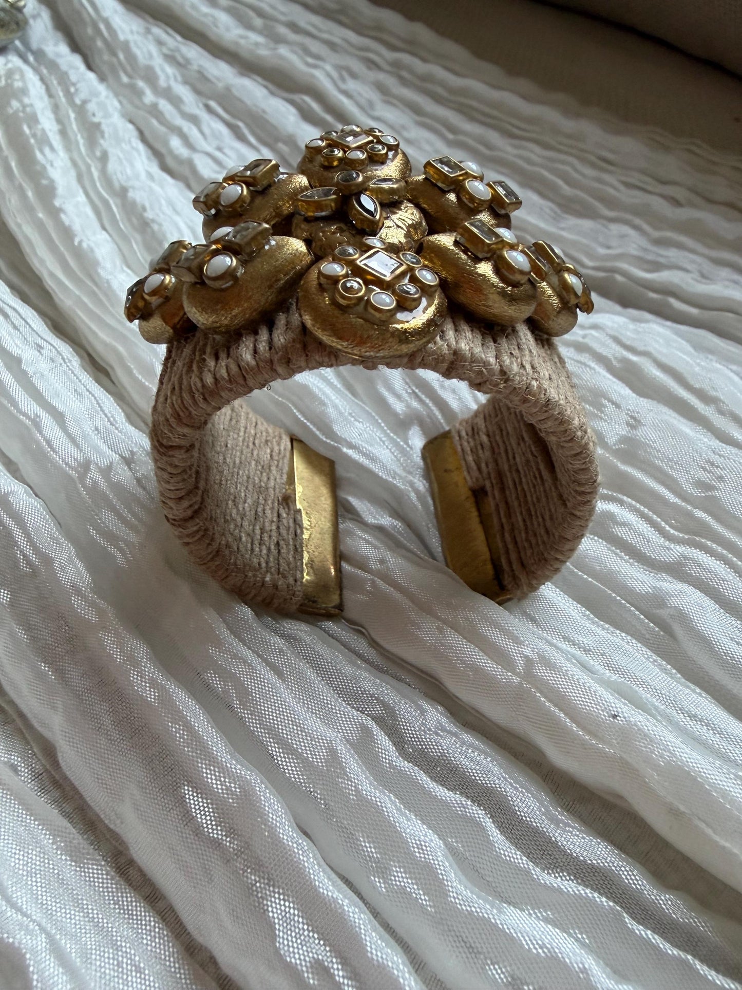 Handmade boho kundan Jute Bangle Jewelry