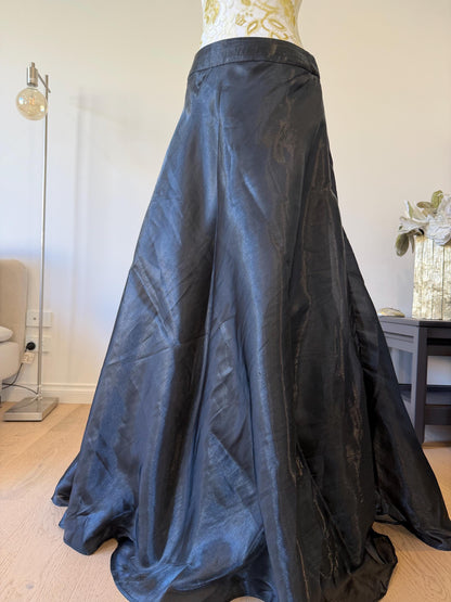 Black Beaded Indo-Western Lehenga Set