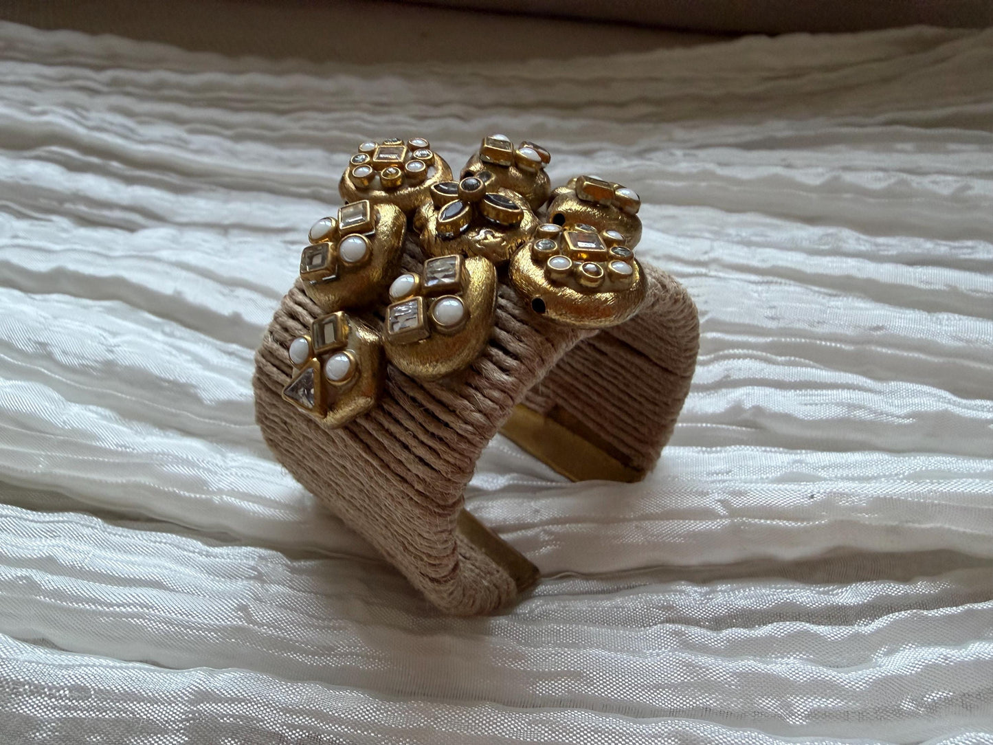 Handmade boho kundan Jute Bangle Jewelry