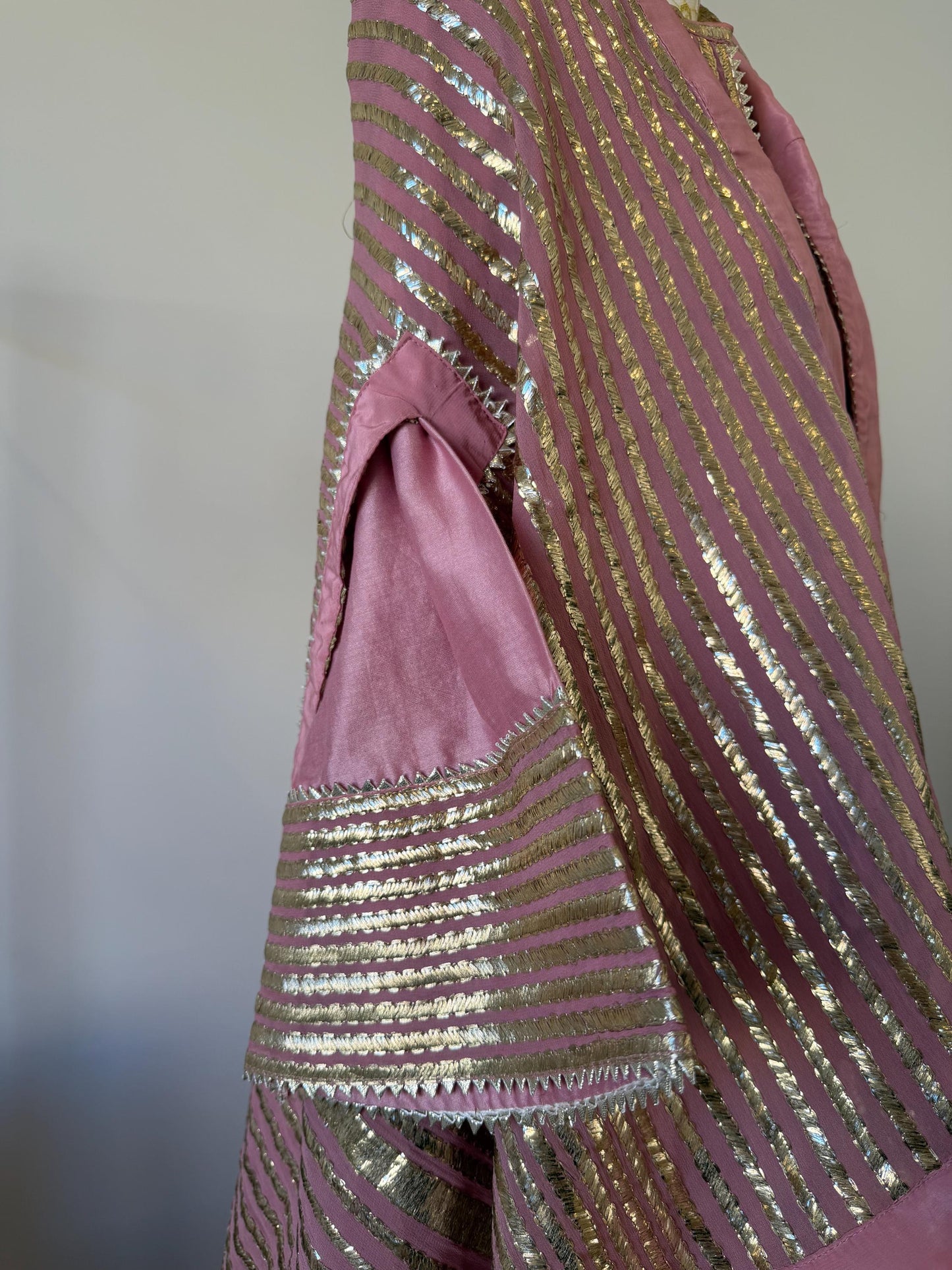 Dusty Pink Mul Chanderi Sharara Set with Statement Dupatta