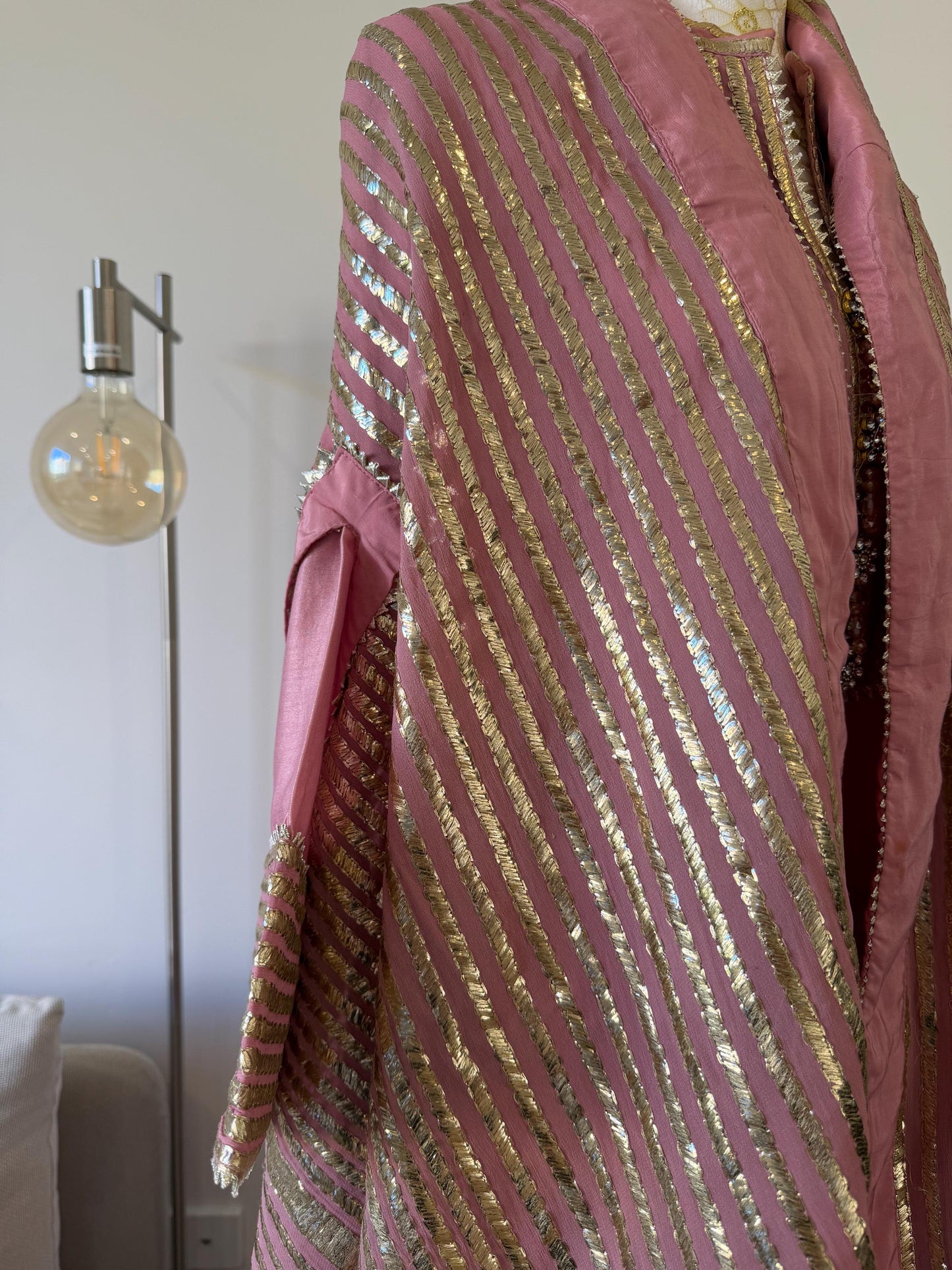 Dusty Pink Mul Chanderi Sharara Set with Statement Dupatta