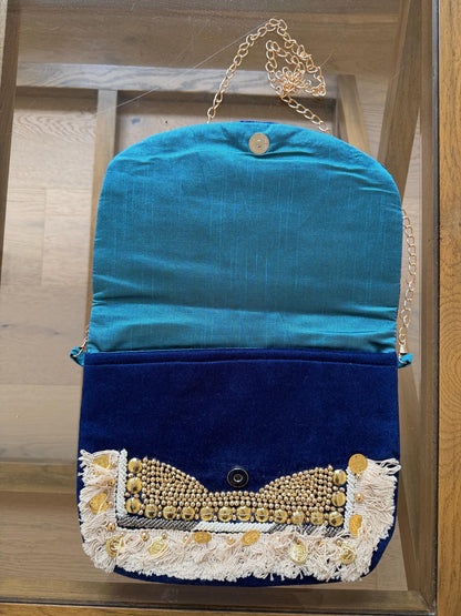 Boho Velvet Clutch Bag