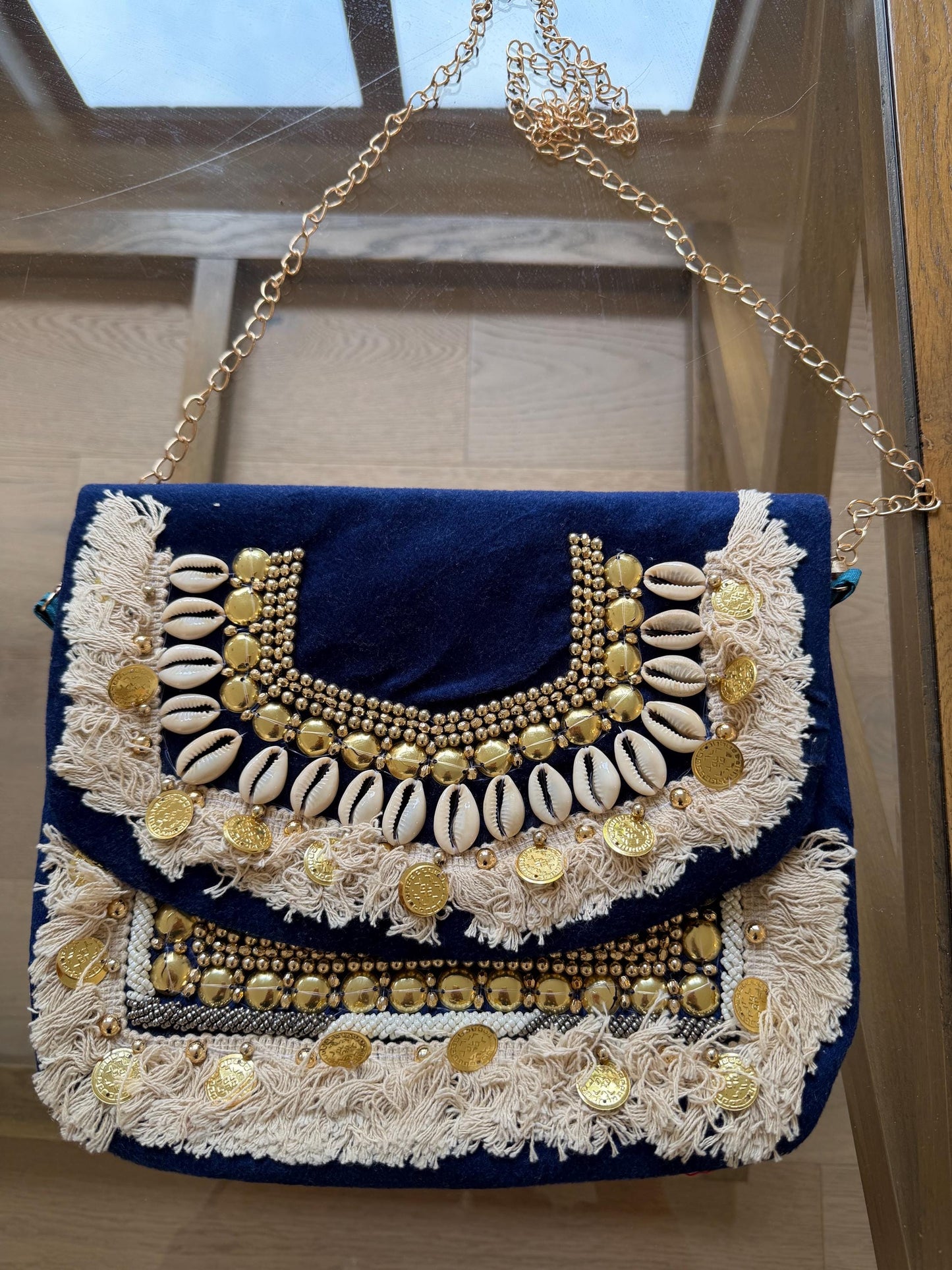 Boho Velvet Clutch Bag