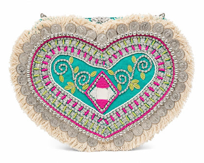 Heart Shape Boho Cotton Bag