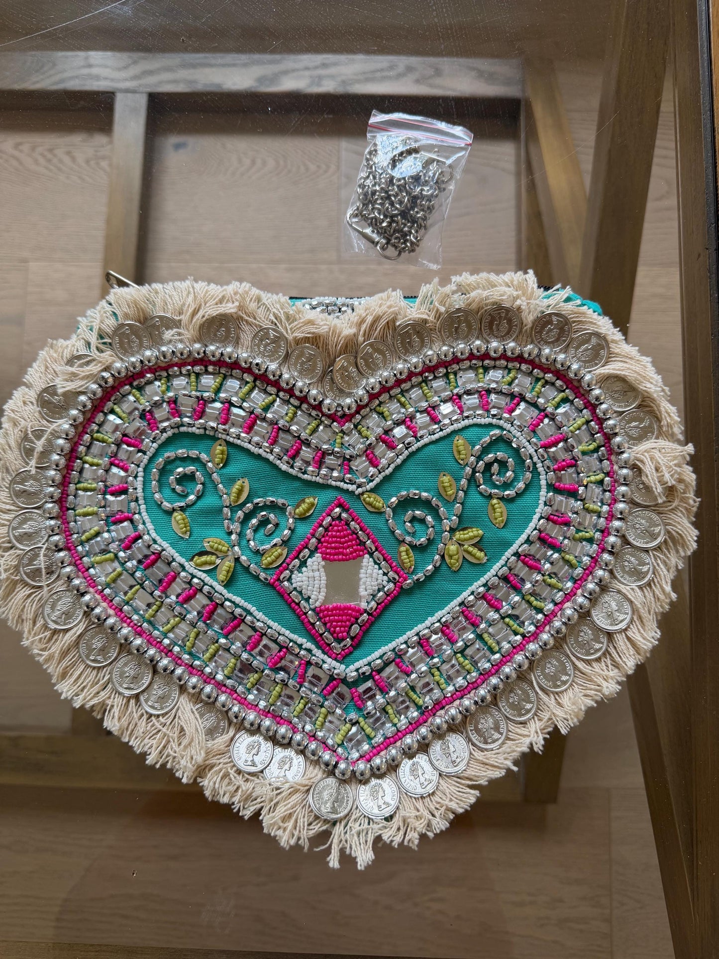 Heart Shape Boho Cotton Bag