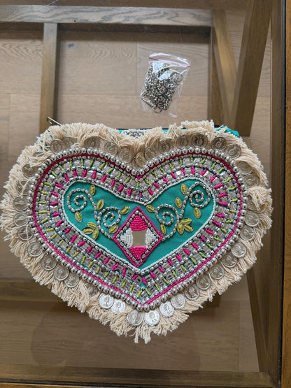 Heart Shape Boho Cotton Bag