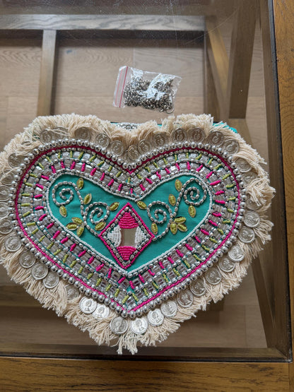 Heart Shape Boho Cotton Bag