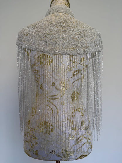 Ivory Beaded Fringe Caplete