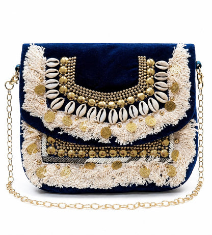 Boho Velvet Clutch Bag