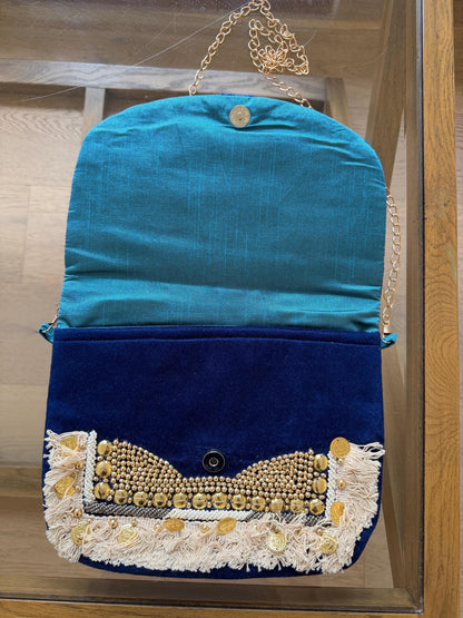 Boho Velvet Clutch Bag