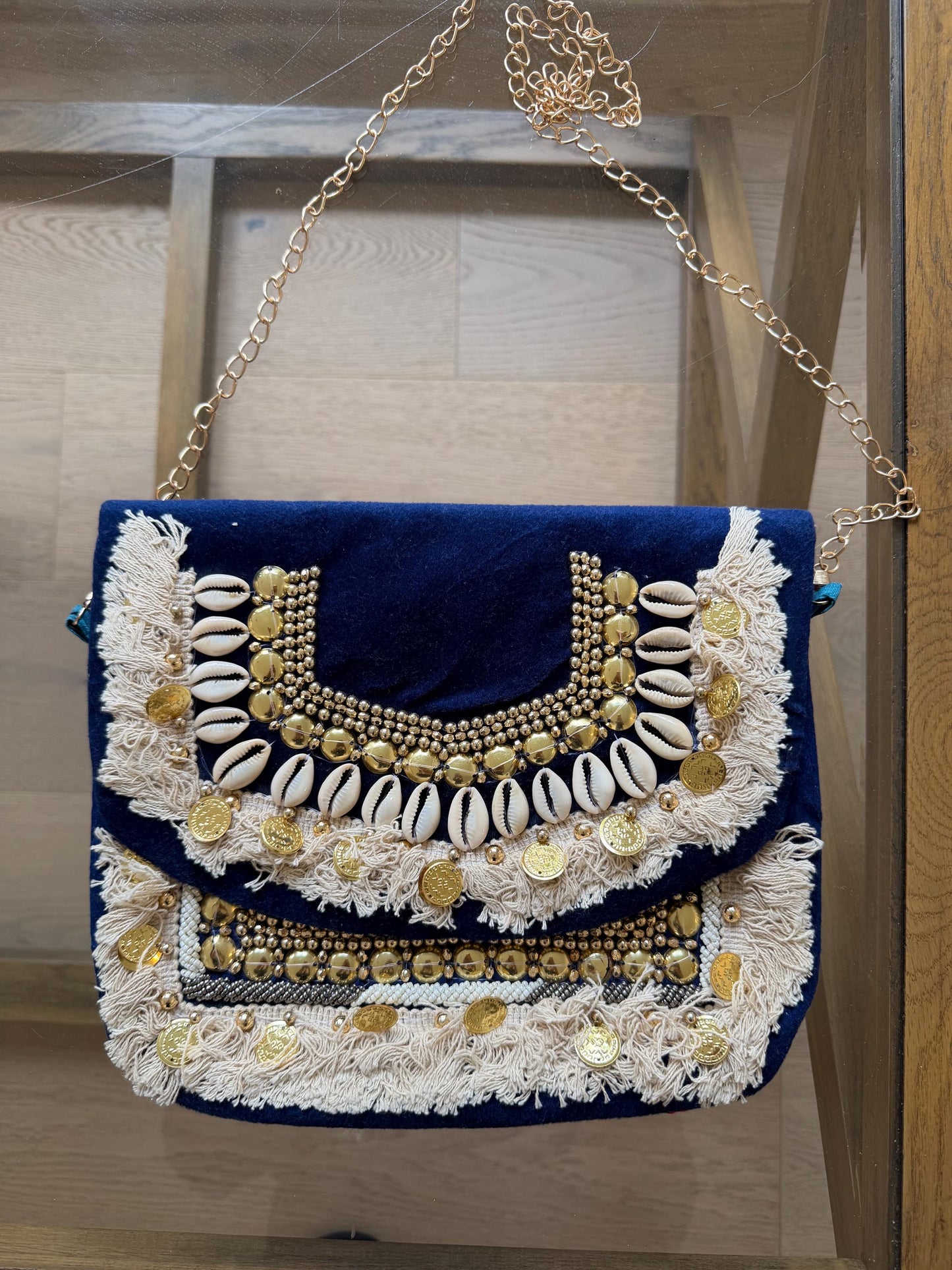 Boho Velvet Clutch Bag