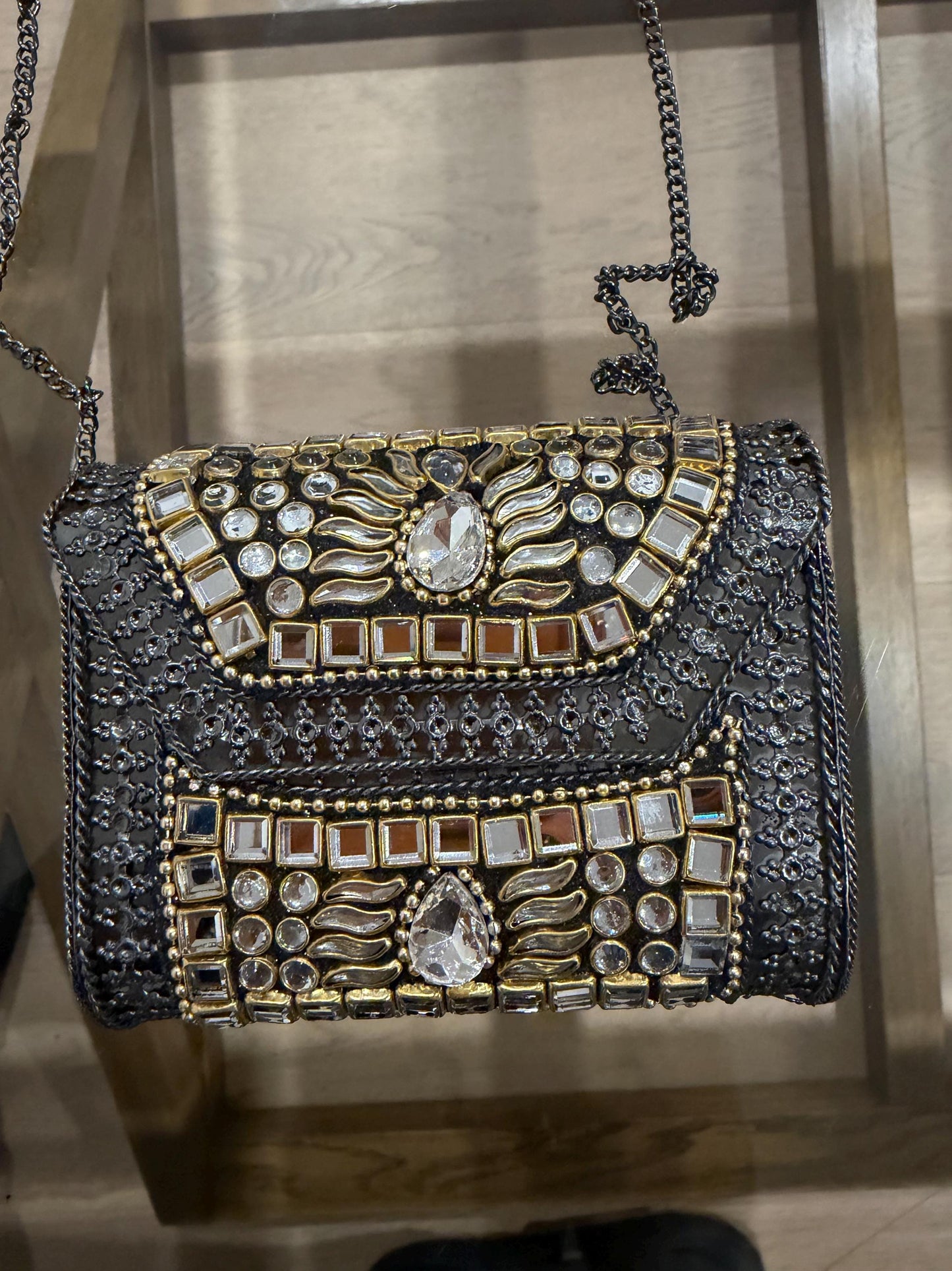 Black Metal Evening Clutch
