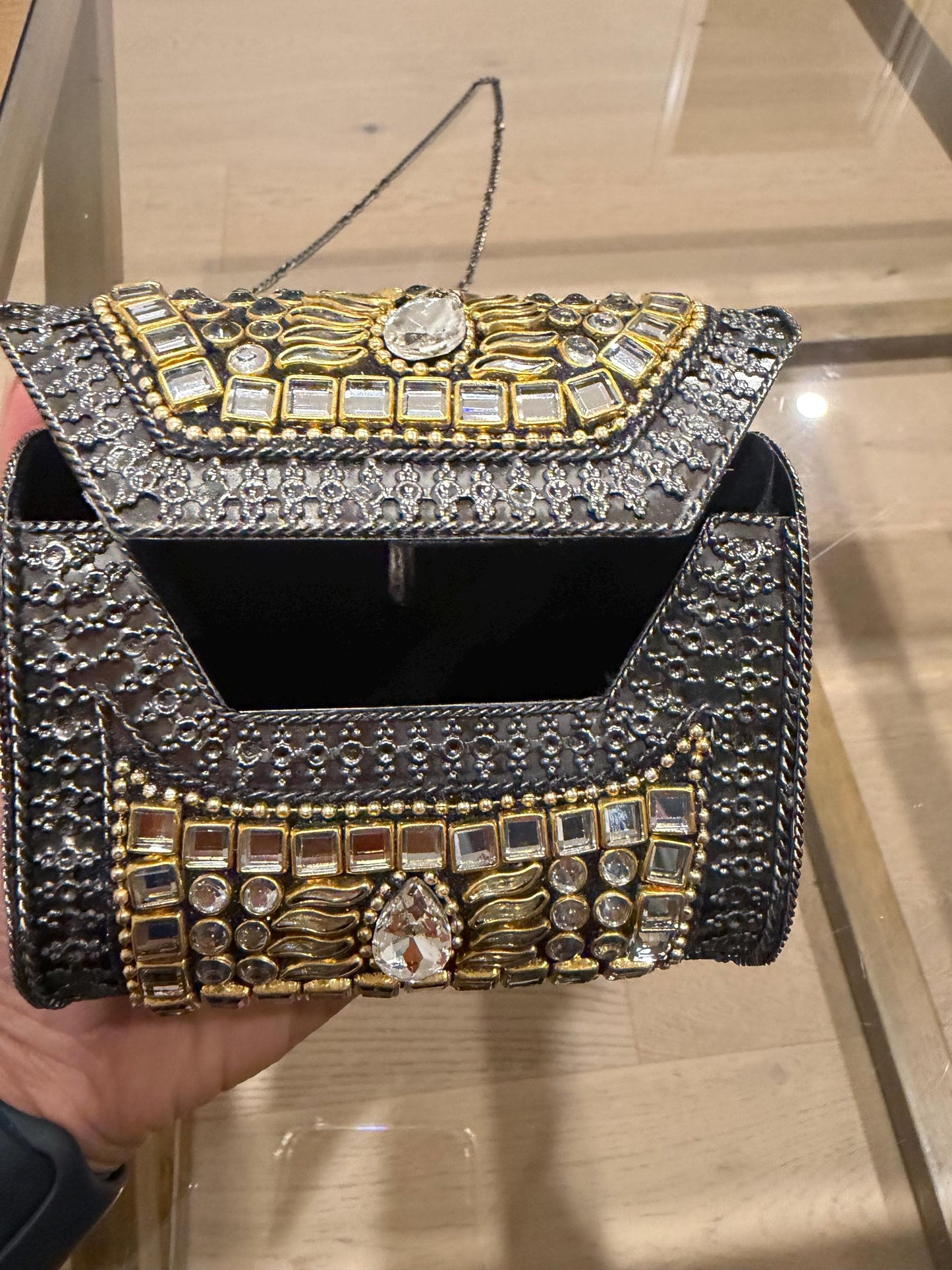 Black Metal Evening Clutch